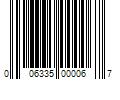 Barcode Image for UPC code 006335000067