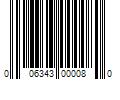 Barcode Image for UPC code 006343000080