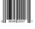 Barcode Image for UPC code 006345000071