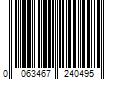 Barcode Image for UPC code 0063467240495. Product Name: IMPERIAL MANUFACTURING GROUP USA IN Imperial BM0044 Slip Connector  12 X8   Black  24 Gauge