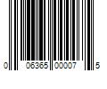 Barcode Image for UPC code 006365000075