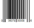 Barcode Image for UPC code 006378000086