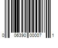 Barcode Image for UPC code 006390000071