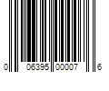 Barcode Image for UPC code 006395000076