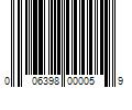 Barcode Image for UPC code 006398000059