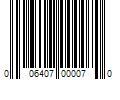 Barcode Image for UPC code 006407000070