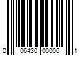 Barcode Image for UPC code 006430000061