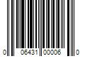 Barcode Image for UPC code 006431000060