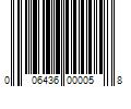 Barcode Image for UPC code 006436000058