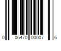 Barcode Image for UPC code 006470000076