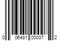 Barcode Image for UPC code 006481000072