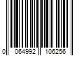 Barcode Image for UPC code 0064992106256