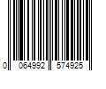 Barcode Image for UPC code 0064992574925