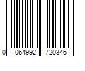 Barcode Image for UPC code 0064992720346