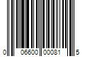 Barcode Image for UPC code 006600000815