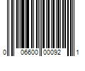 Barcode Image for UPC code 006600000921