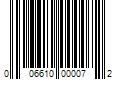 Barcode Image for UPC code 006610000072