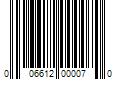 Barcode Image for UPC code 006612000070