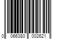 Barcode Image for UPC code 0066380002621