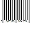 Barcode Image for UPC code 0066380004205