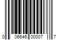 Barcode Image for UPC code 006646000077