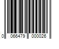 Barcode Image for UPC code 0066479000026