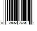 Barcode Image for UPC code 006662000051