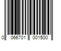 Barcode Image for UPC code 0066701001500