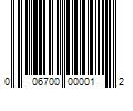 Barcode Image for UPC code 006700000012