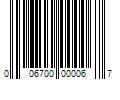 Barcode Image for UPC code 006700000067