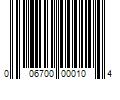 Barcode Image for UPC code 006700000104