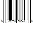 Barcode Image for UPC code 006700000418