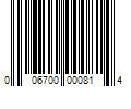 Barcode Image for UPC code 006700000814