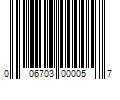 Barcode Image for UPC code 006703000057