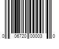 Barcode Image for UPC code 006720000030