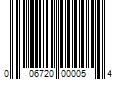 Barcode Image for UPC code 006720000054