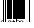 Barcode Image for UPC code 006720000078