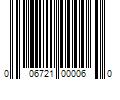 Barcode Image for UPC code 006721000060