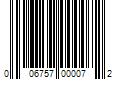 Barcode Image for UPC code 006757000072