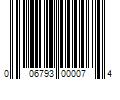 Barcode Image for UPC code 006793000074