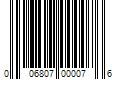 Barcode Image for UPC code 006807000076