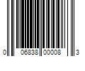 Barcode Image for UPC code 006838000083