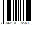 Barcode Image for UPC code 0068400004301