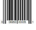 Barcode Image for UPC code 006853000051