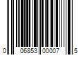 Barcode Image for UPC code 006853000075