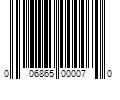 Barcode Image for UPC code 006865000070