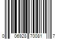 Barcode Image for UPC code 006928700817