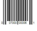 Barcode Image for UPC code 007000000061