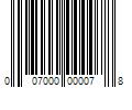 Barcode Image for UPC code 007000000078