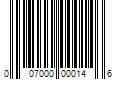 Barcode Image for UPC code 007000000146